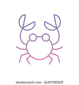 Crab Icon vector stock illustration