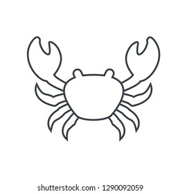 Outline Crab Images, Stock Photos & Vectors | Shutterstock