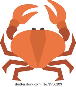 Vektorillustration-Symbol für Krabbengrafik