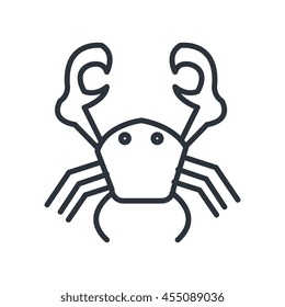 crab isolated icon design, vector illustration  graphic 