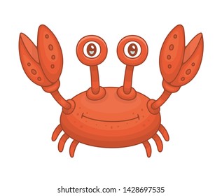 Crab. isolated on white background