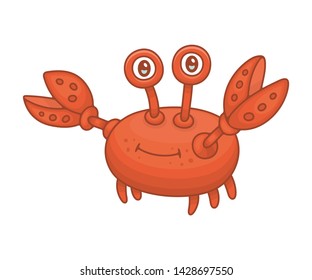 Crab. isolated on white background