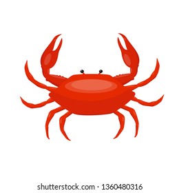 Crab. Isolated vector illustration