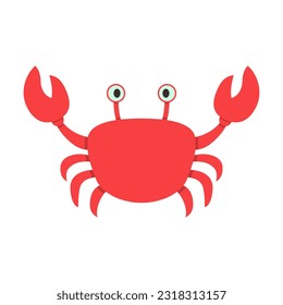 crab item summer design illustration