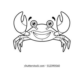 Crab Line Art