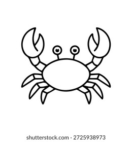 Krebslinie Logo, Vektorsymbol auf weißem Hintergrund
Vektorlinien-Logo-Symbol