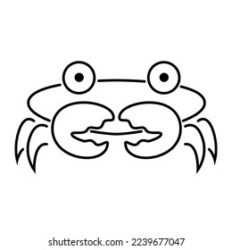 crab line vector, crab vector art