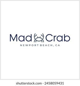 The crab logo can be used for restaurant logos. Company logos related to the sea