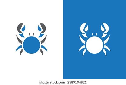 Crab logo design icon vector