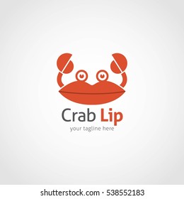 Crab Logo Design Template. Vector Illustration