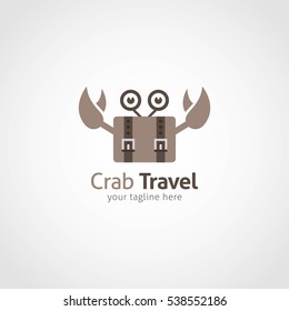 Crab Logo Design Template. Vector Illustration