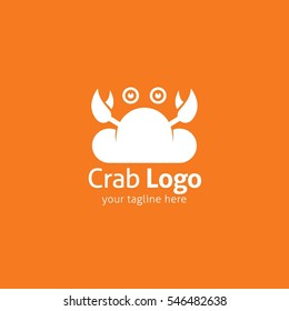 Crab Logo Design Template. Vector Illustration