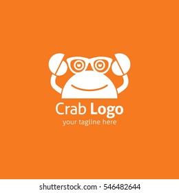 Crab Logo Design Template. Vector Illustration