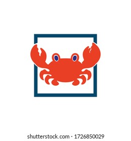 Vorlage für das Krebslogo.Vorlage für das Seafood-Logo