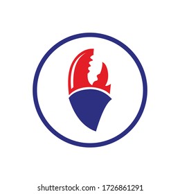 crab logo design template.seafood logo design template vector illustration