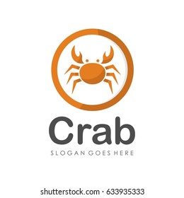 Crab logo design vector
