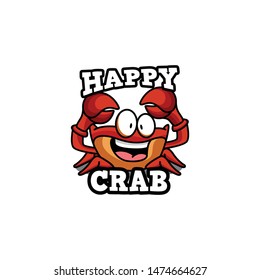 Crab Logo Design Vector for Food, Restaurant Mascot Logo and Icon