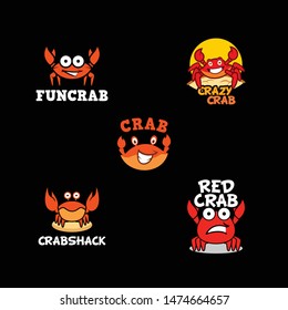 Crab Logo Design Vector for Food, Restaurant Mascot Logo and Icon