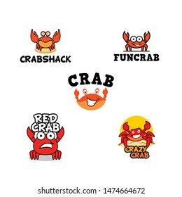 Crab Logo Design Vector for Food, Restaurant Mascot Logo and Icon