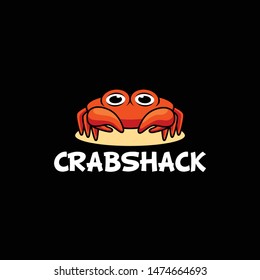 Crab Logo Design Vector for Food, Restaurant Mascot Logo and Icon