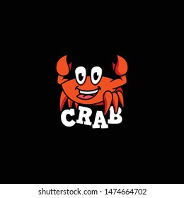 Crab Logo Design Vector for Food, Restaurant Mascot Logo and Icon