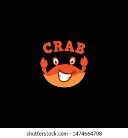 Crab Logo Design Vector for Food, Restaurant Mascot Logo and Icon