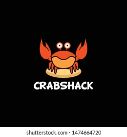 Crab Logo Design Vector for Food, Restaurant Mascot Logo and Icon