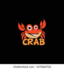 Crab Logo Design Vector for Food, Restaurant Mascot Logo and Icon