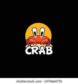 Crab Logo Design Vector for Food, Restaurant Mascot Logo and Icon