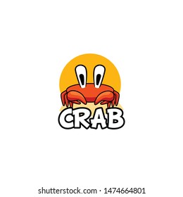 Crab Logo Design Vector for Food, Restaurant Mascot Logo and Icon