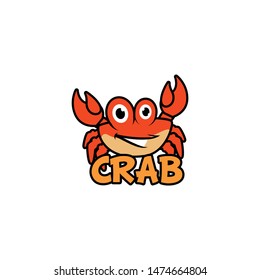 Crab Logo Design Vector for Food, Restaurant Mascot Logo and Icon