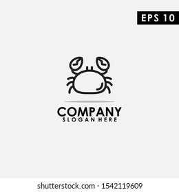 Crab Logo Design Vector Template. Modern Design. Vector Illustration