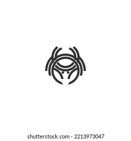 Crab logo icon design illustration vector