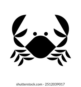 Crab logo. Icon design. Template elements