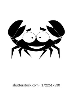 Crab Logo. Isolated crab on white background