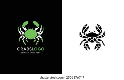 Crab logo, minimalist crab icon sample ocean fish restaurant menu sea fresh crab food graphic design symbol element