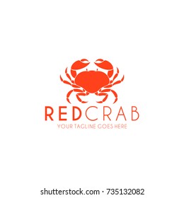 Crab. Logo. Prepared crab on white background. Vector illustration EPS10