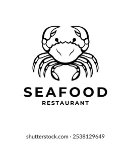 crab logo seafood restaurant design concept idea