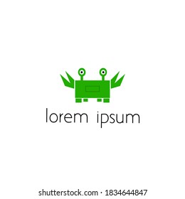 crab logo, a simple logo concept for design purposes.
