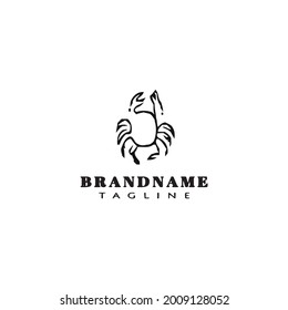 icono de plantilla de logotipo de crab