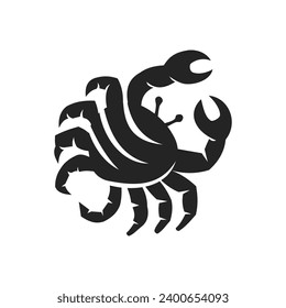 Crab Logo template Isolated. Brand Identity. Icon Abstract Vector graphic