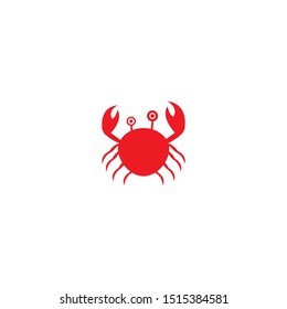 Crab logo template vector icon design