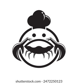 Crab logo template vector icon design