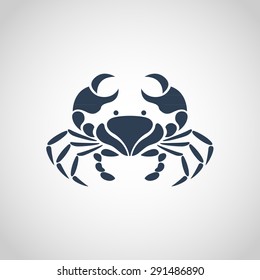 crab logo vector
