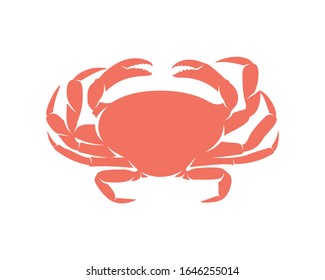 Crab logo vector design template, Silhouette Crab logo, Illustration