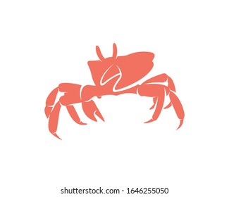 Crab logo vector design template, Silhouette Crab logo, Illustration