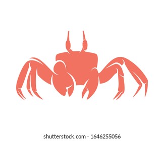 Crab logo vector design template, Silhouette Crab logo, Illustration