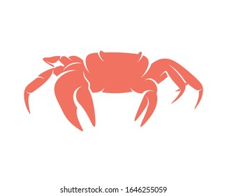 Crab logo vector design template, Silhouette Crab logo, Illustration