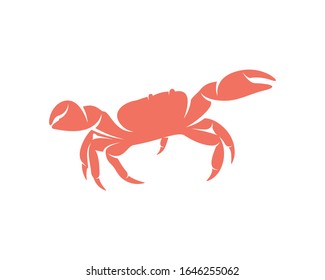 Crab logo vector design template, Silhouette Crab logo, Illustration