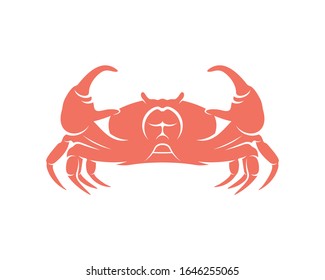 Crab logo vector design template, Silhouette Crab logo, Illustration